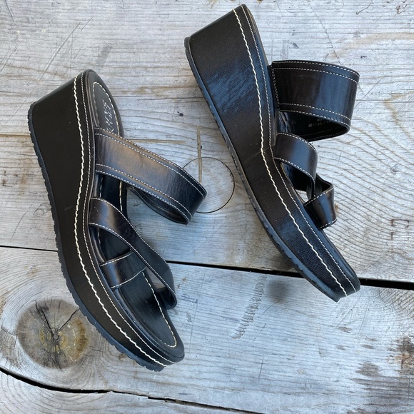 Franco Sarto black wedges - Picture 3 of 7